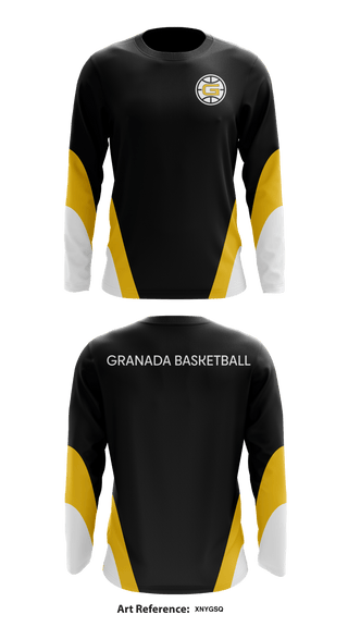 Granada Basketball 3402059 Long Sleeve Performance Shirt - 1