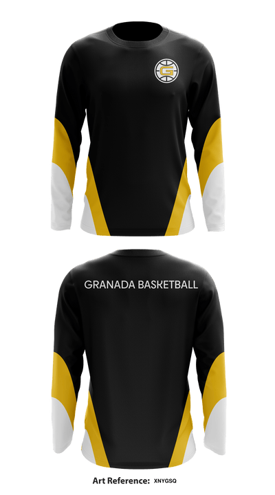 Granada Basketball 3402059 Long Sleeve Performance Shirt - 1