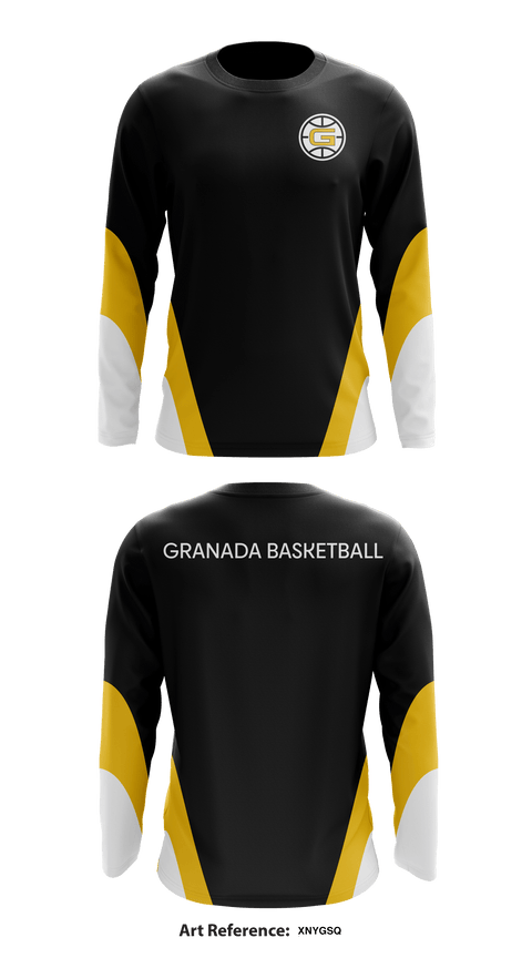 Granada Basketball 3402059 Long Sleeve Performance Shirt - 1