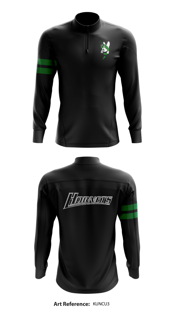Azle Hornets 21554957 Quarter Zip Jacket - 1