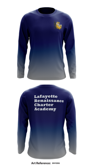 Lafayette Renaissance Tigers 70773699 Long Sleeve Performance Shirt - 1