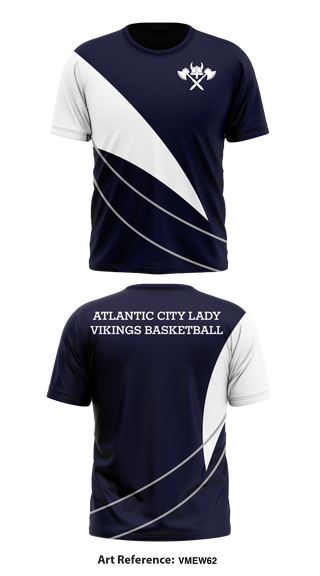 Atlantic City Lady Vikings Basketball 63879287 Short Sleeve Performance Shirt - 1