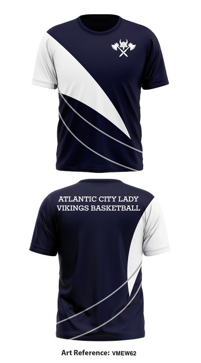 Atlantic City Lady Vikings Basketball 63879287 Short Sleeve Performance Shirt - 1