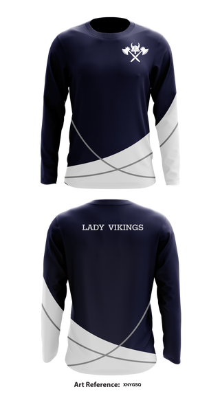 Atlantic City Lady Vikings Basketball 63879287 Long Sleeve Performance Shirt - 1