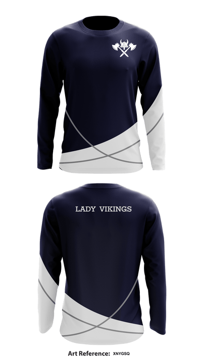 Atlantic City Lady Vikings Basketball 63879287 Long Sleeve Performance Shirt - 1