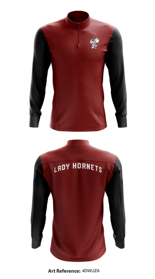 Lady Hornets 83297367 Quarter Zip Jacket - 1