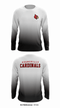 Adamsville Cardinals 65036183 Long Sleeve Performance Shirt - 1
