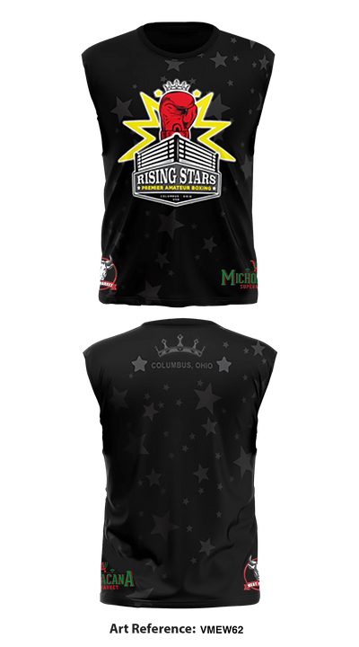 Rising Stars Boxing 30769127 Sleeveless Performance Shirt - 3