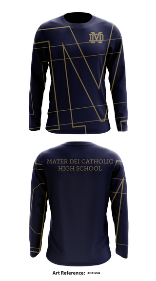 Mater Dei Catholic High School 4108598 Long Sleeve Performance Shirt - 1