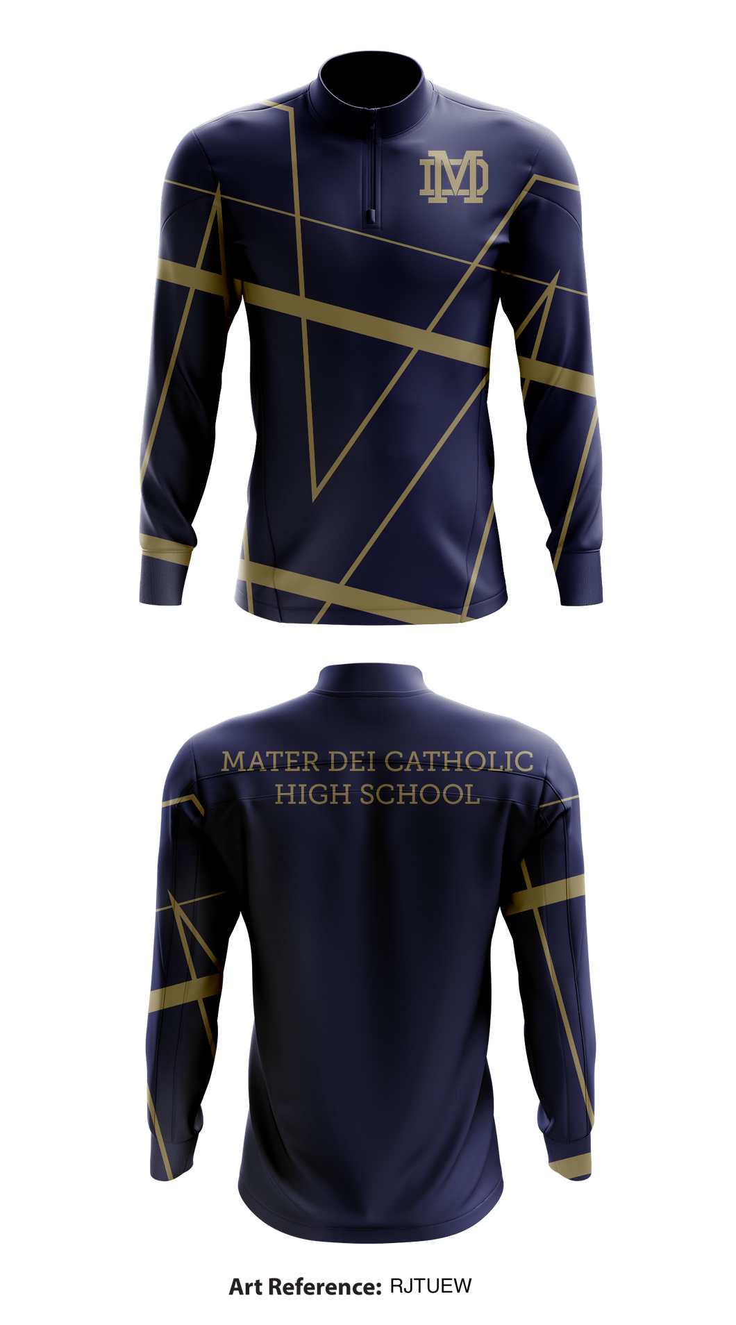 Mater Dei Catholic High School 4108598 Quarter Zip Jacket - 1