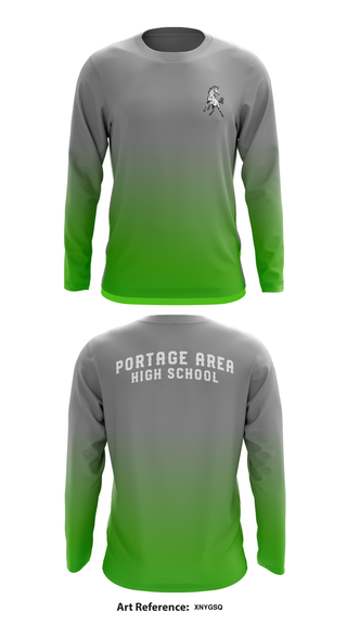 Portage Area High School 84432204 Long Sleeve Performance Shirt - 1