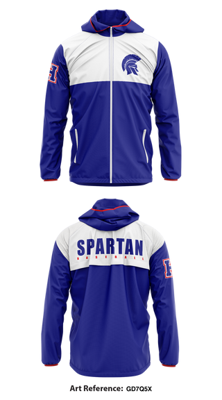 Spartan Baseball 28761308 Windbreaker - 1