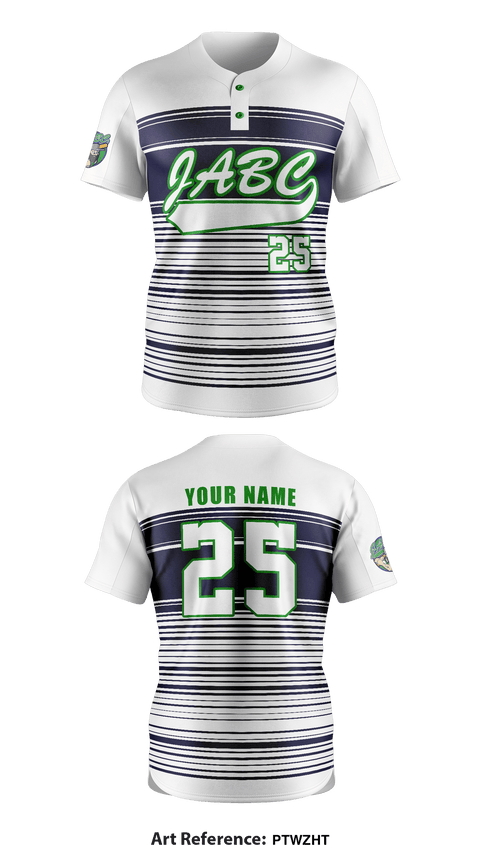 JABC 7579223 Two Button Baseball Jersey - 1