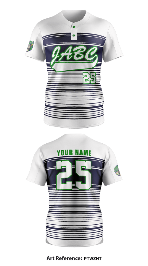 JABC 7579223 Two Button Baseball Jersey - 1
