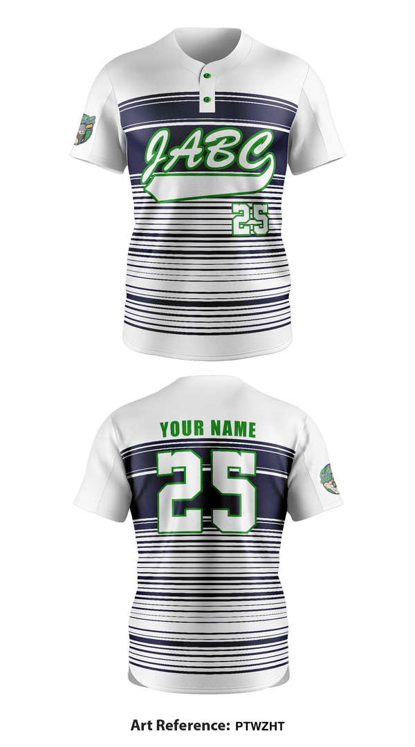 JABC 7579223 Two Button Baseball Jersey - 1