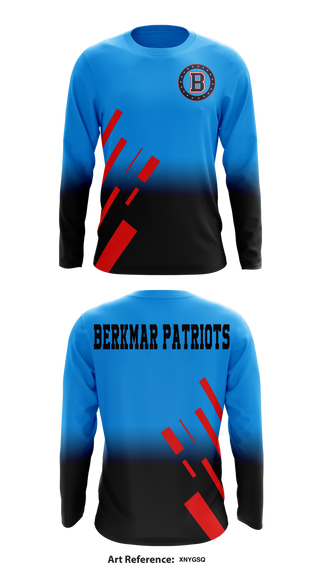 Berkmar Patriots 63069361 Long Sleeve Performance Shirt - 1