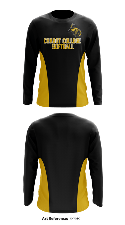 Chabot College 1506582 Long Sleeve Performance Shirt - 1
