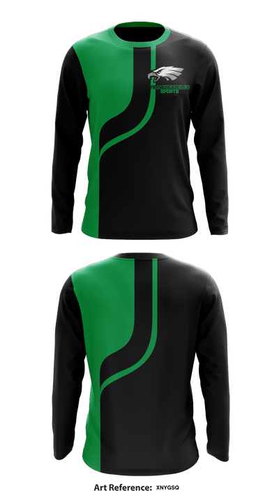 Fillmore Central track & field 71500866 Long Sleeve Shooting Shirt - 2