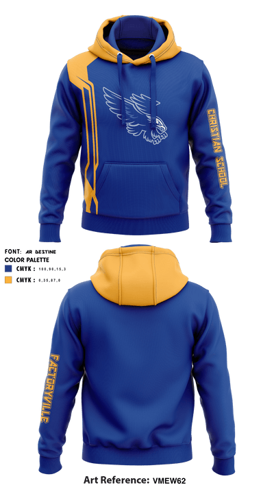 Factoryville Christian School 78112632 Hoodie - 3