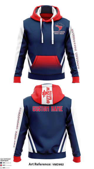 Saugerties Outlaws Youth Cheer 64678196 Hoodie - 5