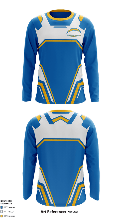 Inglewood Jr. All American Football League 60021355 Long Sleeve Performance Shirt - 2