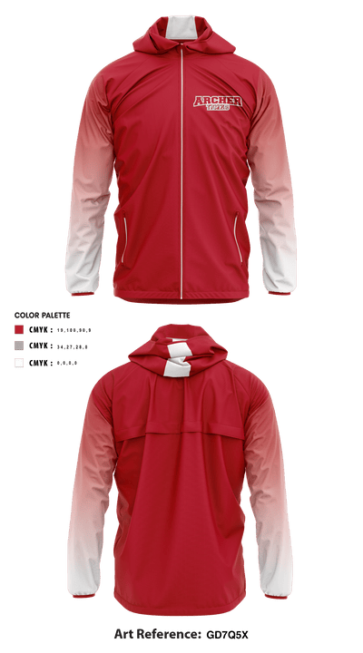 Archer Athletic Association 85302557 Windbreaker - 10