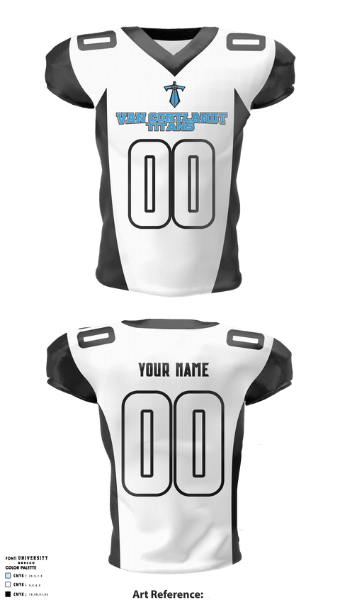 Van Cortlandt Titans 36698099 Football Jersey - 2
