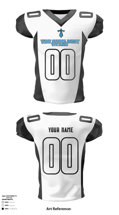 Van Cortlandt Titans 36698099 Football Jersey - 2