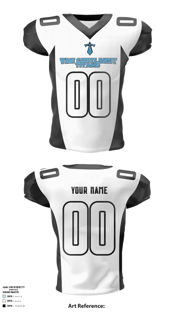 Van Cortlandt Titans 36698099 Football Jersey - 2