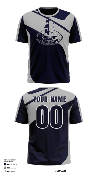 Sudbury Spartans 95622360 Short Sleeve Performance Shirt - 2