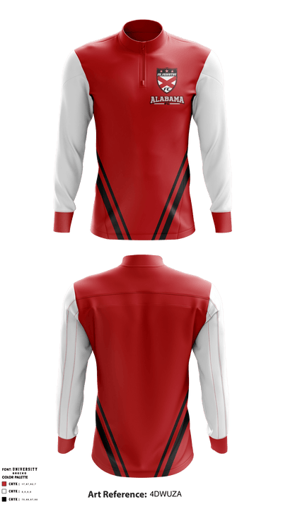 Alabama FC 6060927 Quarter Zip Jacket - 1