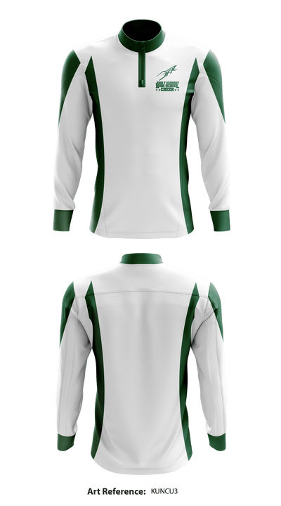 John F Kennedy High School Cheer 45011525 Quarter Zip Jacket - 1