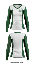 John F Kennedy High School Cheer 45011525 Women's Long Sleeve V-neck Shirt - 1