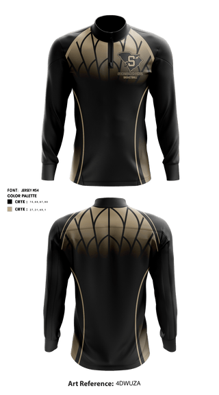 Socastee High School Basketball 12808099 Quarter Zip Jacket - 1
