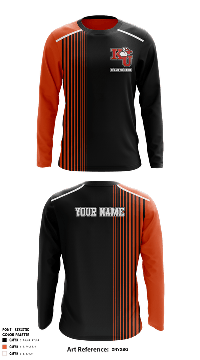 Klamath Union High School Basketball 20343131 Long Sleeve Shooting Shirt - 1
