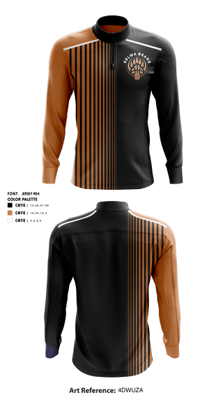 Selma High School basketball 71836506 Quarter Zip Jacket - 1