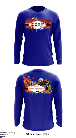 St Lucie west centennial wrestling 81384021 Long Sleeve Performance Shirt - 14