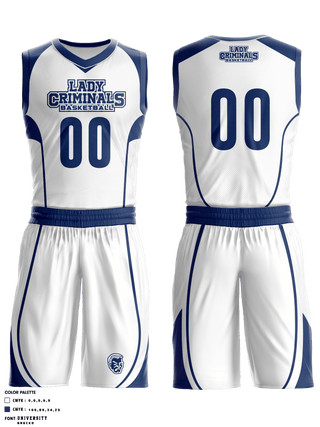 Yuma High School Basketball 97290684 Reversible Basketball Jersey - 4 (Blue/white)