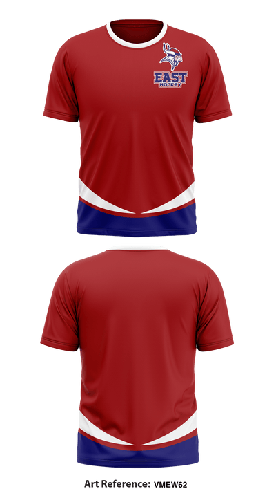 East Hockey 4561910 Short Sleeve Performance Shirt - 1