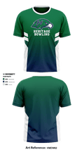 Heritage High School Bowling 541847 Short Sleeve Performance Shirt - 1