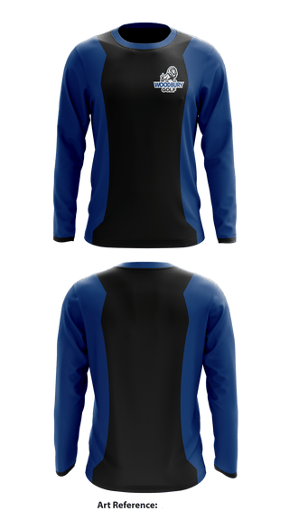 Woodbury High School Golf 44505309 Long Sleeve Performance Shirt - 1