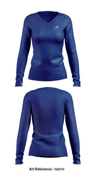 NSU Soccer 58886968 Women's Long Sleeve V-neck Shirt - 6