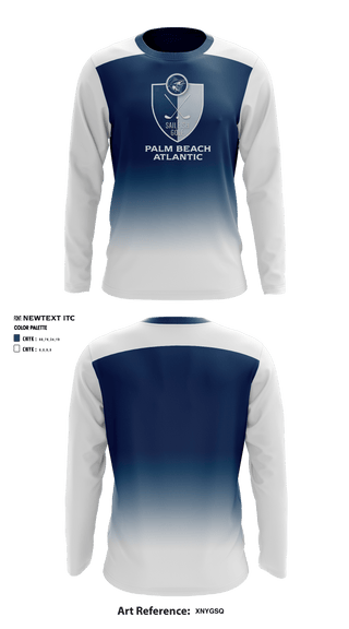 Palm Beach Atlantic University Golf 13723448 Long Sleeve Performance Shirt - 1