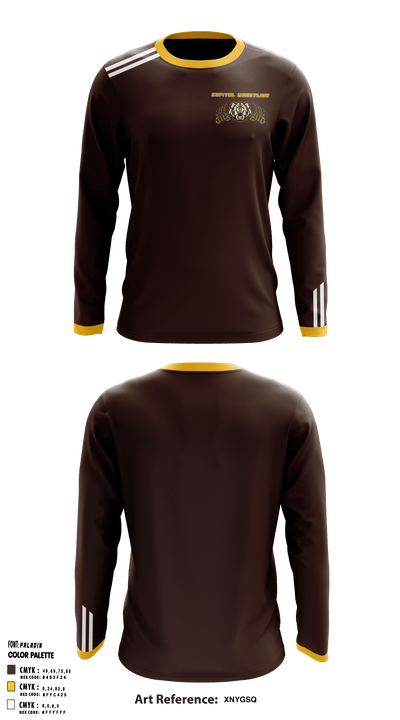 Capital High School Wrestling 59695999 Long Sleeve Performance Shirt - 2
