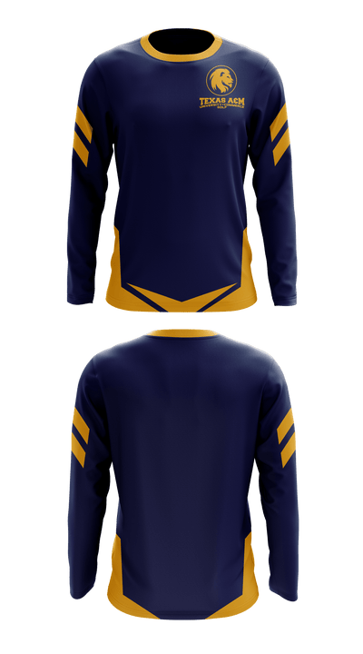 Texas A&M University-Commerce Golf 72214969 Long Sleeve Performance Shirt - 1