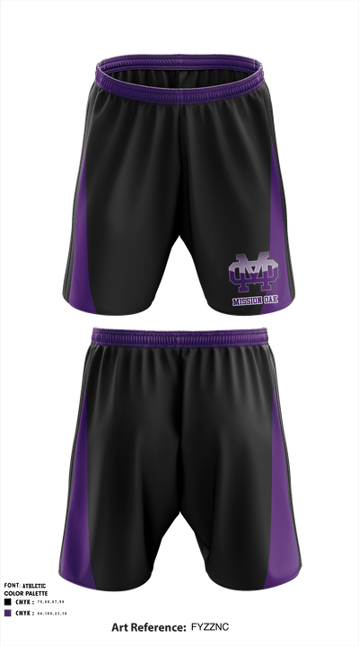 Mission Oak High School Golf 27236098 Athletic Shorts With Pockets - 1
