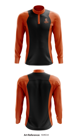 Slaton High School Golf 45832607 Quarter Zip Jacket - 1