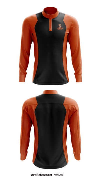 Slaton High School Golf 45832607 Quarter Zip Jacket - 1