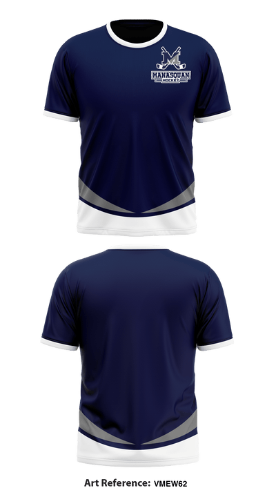 Manasquan High School Hockey 74515350 Short Sleeve Performance Shirt - 1