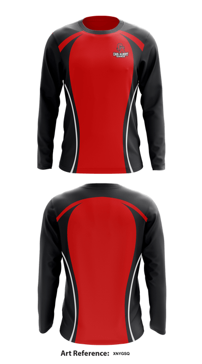 Carl Albert High School Dance 24110224 Long Sleeve Performance Shirt - 1